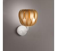 Lampada Da Parete Moderna 1 Luce Queen In Polilux Oro D29 Made In Italy