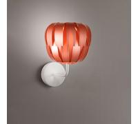Lampada Da Parete Moderna 1 Luce Queen In Polilux Rame D29 Made In Italy