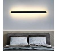 Lampada da Parete Moderna a Striscia Lunga a LED in Stile Nordico, Applique da Parete lineare in Acrilico per Interni, 3000K/4000K/6000K, 3 modalità Colore, per Divano, Comodino, corridoio, Scale