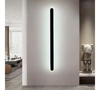 Lampada da Parete Moderna a Striscia Lunga a LED in Stile Nordico, Applique da Parete lineare in Acrilico per Interni, 3000K/4000K/6000K, 3 modalità Colore, per Divano, Comodino, corridoio, Scale