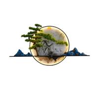 Lampada da parete moderna all'interno del paesaggio cinese creativo, lampada da parete con applique a LED for lo studio a camera da letto del soggiorno di casa luci da parete a LED(Style B D80cm)