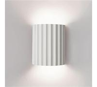 Lampada da parete moderna bianca su e giù Lampada da comodino a LED per interni a 2 luci mezzo cilindro Lampada da comodino verde nordica montata su corridoio per camera da letto Soggiorno scala, con