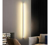 Lampada da parete moderna bianca su giù applique a led per interni lunga striscia lineare apparecchio di illuminazione da parete minimalista bagno vanità luce lampada da parete corridoio per camera