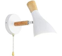 Lampada da Parete Moderna con Design Regolabile in Ferro e Paralume, Applique da Parete con Interruttore a Catena, Adatta for Camera da Letto, Studio, Soggiorno,Luce della Cucina