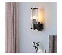 Lampada da parete moderna con luce verso l'alto e verso il basso, lampada da comodino a 2 teste, applique da corridoio, apparecchio di illuminazione per la casa, montaggio a superficie, colore oro, ap