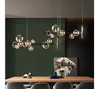 Lampada da parete moderna creativa, G4, lampada a sospensione con sfera di vetro, lampadario regolabile in altezza, lampadario a led con sfera a bolle ristorante nordico, 6000K, 10 * G4 Interesting