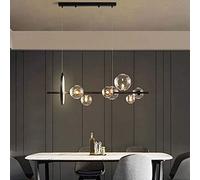 Lampada da parete moderna creativa, G4, lampada a sospensione con sfera di vetro, lampadario regolabile in altezza, lampadario a led con sfera a bolle ristorante nordico, 6000K, 7 * G4 Interesting