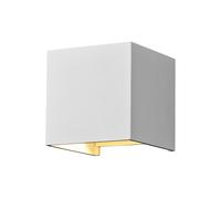 Lampada Da Parete Moderna Da Esterno Metallo Bianco Luce Led 6W Ip54