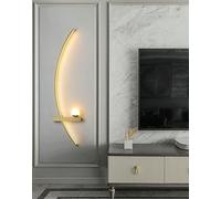 Lampada da parete moderna da salotto a LED Lampada da parete minimalista a strisce minimaliste Applique da parete decorativa for camera da letto Comodino Studio Apparecchio for illuminazione interna d