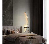 Lampada da parete moderna da salotto a LED Lampada da parete minimalista a strisce minimaliste Applique da parete decorativa for camera da letto Comodino Studio Apparecchio for illuminazione interna d