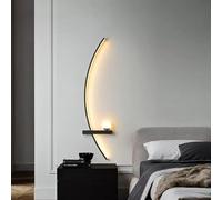 Lampada da parete moderna da salotto a LED Lampada da parete minimalista a strisce minimaliste Applique da parete decorativa for camera da letto Comodino Studio Apparecchio for illuminazione interna d