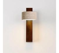 Lampada da parete moderna e minimalista, lampada da parete in stile giapponese Wabi-Sabi, lampada da parete a LED con paralume in pietra naturale, orientabile, stile vintage, lampada da parete per