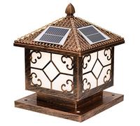 Lampada da parete moderna e semplice, a LED, solare, tricolore, dimmerabile, per esterni, impermeabile IP55, ideale per cortili, decorazioni, stile Stigma, adatta per ville, applique da parete (bronz