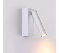 Lampada da Parete Moderna e Semplice, Lampada da Lettura, LED, 3W, Regolazione a 360°, spogliatoio, Camera da Letto, corridoio del Soggiorno, terrazza della Villa, Balcone del Giardino./Bian