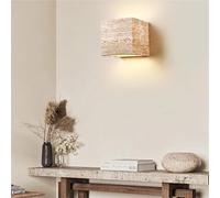 Lampada da Parete Moderna in Marmo Industriale, Piccola, con Attacco G9, in Pietra Naturale, Vintage, per Camera da Letto, corridoio, Veranda, Fattoria, Applique da Parete a cubo