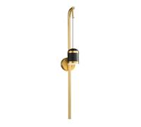 Lampada da Parete Moderna Interamente in Rame, Stile Country, per Soggiorno, Camera da Letto, Comodino, Scale, Hotel, LED 26 W*2, Luce a Tre Colori Che Cambia, corridoio, corridoio