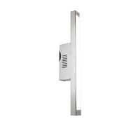Lampada da parete moderna lampada da parete a LED con dimmer tattile argento, metallo, 1x LED 8,6W 600Lm 3000K, LxPxH 42x4x9 cm, WOFI 4402.01.01.7000