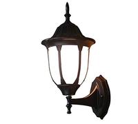 Lampada da Parete Moderna, Lanterna Tradizionale Nera con Applique da Parete Esterna E27, Lanterna da Parete Esterna Vintage, Lampada da Parete in Metallo di Alluminio per la Decorazione di porti