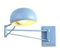 Lampada da Parete Moderna Macaron, Lampada da Parete Creativa Minimalista con Braccio oscillante a Cupola, Illuminazione da Parete con Braccio Regolabile, Lampada da Parete Metallica a Lampadina