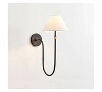 Lampada da Parete Moderna nordica a Forma di Curva Lunga - Elegante Lampada da Camera da Letto, Soggiorno e Studio, Design retrò per Comodino, caminetto, Applique in Tessuto Unica