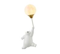 Lampada da parete moderna nordica in resina con orso carino Applique da parete Lampada da parete per il soggiorno Illuminazione a parete per la camera da letto dei bambini (White A Right)