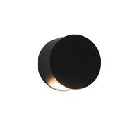Lampada da Parete Moderna per Esterni, Applique a Led Rotonda con Luce Verso L'Alto e Verso il Basso, Impermeabile, Montaggio a Parete,Da da Portico Cilindrica in Alluminio Nero, Illuminazicreativa pe