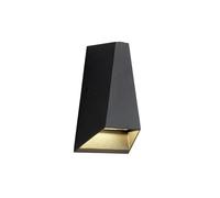 Lampada da Parete Moderna per Esterni, Applique Geometrica a Led Impermeabile, in Alluminio Nero, per Veranda, Illuminaziarchitettonica per Patio, Giardino, Garage e Ingresso.