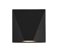 Lampada Da Parete Moderna Per Esterno Metallo Nero Luce Led 6W Ip54 3000K