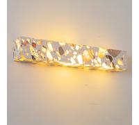 Lampada da parete moderna per specchio, applique da parete lineare a LED in terrazzo, 19,7'' di lunghezza, lampade da lettura lineari da parete, interni per la casa, apparecchi da parete da 15 W per s