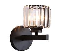 Lampada Da Parete Moderna Semplice E Quadrata In Cristallo, Camera Da Letto, Soggiorno, Studio, Illuminazione Interna A Led Cilindrica For La Decorazione Domestica(Colors changeable,Cylinder black)