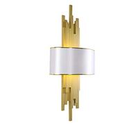 Lampada da Parete Moderna Semplice, Lampada da Parete Leggera, E14 * 2, 20W, Camera da Letto spogliatoio, corridoio Soggiorno, terrazza della Villa, Balcone Giardino./Nero/Luce Neutra/Bianco/Luce