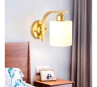 Lampada da Parete Moderna Semplice Wmdtr, Lampada da Parete con Doppio Paralume in Vetro e Base in Metallo Che Contiene lampadine a LED,Illuminazione a soffitto