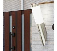 Lampada da Parete Movimento Esterno LED Acciaio Inox Fiaccola Frontale [EEK: F]