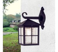 Lampada da Parete Nero Alluminio Esterno IP43 Rustico Harold Luce per Casa Hof