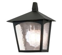 Lampada da Parete Nero Alluminio Vetro Rustico Elegante Fiennes Esterno Casa