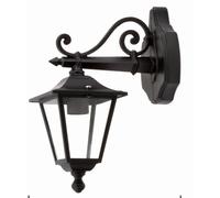 Lampada Da Parete Nostalgica Nera IP44 In Alluminio Rustica E27 Casa