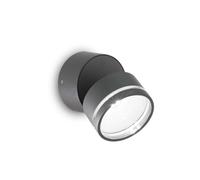 Applique Moderna Omega Metallo Antracite Led 7W 3000K Luce Calda