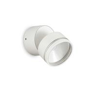 Applique Moderna Round Omega Metallo Bianco Led 7W 3000K Luce Calda