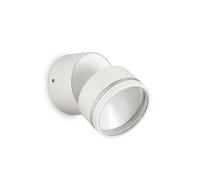 Applique Moderna Round Omega Metallo Bianco Led 7W 4000K Luce Naturale