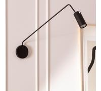 LEDKIA LIGHTING - Lampada da Parete Orientabile | Metallo Magno | Compatibile con GU10 20W Max | Design Retro-Industriale | Per Soggiorno e Camera, Nero