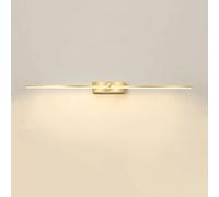Lampada da Parete,Oro Vanityrror Luci Lineare Luminaria da Bagno, 12W Led Bathrrorpade 23,6 Pollici Vanity Wall Sconcepade Anteriori Nimalistrrorr Bagno in Polvere / 4000K