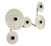 Lampada da parete OSRAM DECOR Plisse, 5 attacchi, E27, acciaio, beige, minimalis
