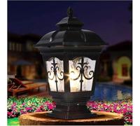 Lampada da parete Palo di recinzione Luci da parete Compatible with esterni Impermeabile E27 Colonna Faro Villa Giardino Cortile Lampada a pilastro, luce led soffitto