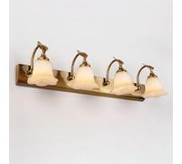 Lampada da Parete per Bagno in Oro, Applique da Parete in Metallo, Paralume in Vetro, Lampada da Bagno sopra Lo Specchio, Lampada da Parete per Camera da Letto, Soggiorno, Studio, Sala da pr