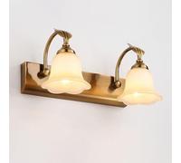 Lampada da Parete per Bagno in Oro, Applique da Parete in Metallo, Paralume in Vetro, Lampada da Bagno sopra Lo Specchio, Lampada da Parete per Camera da Letto, Soggiorno, Studio, Sala da pr
