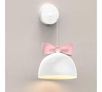 Lampada da parete per bambini Luce notturna Lampada da parete moderna nordica bianca Farfalla Panda Lampada da parete per ragazze carine per camera da letto Lampada da parete contemporanea per