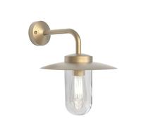 Lampada da Parete Per Esterni A LED Portree Wall in Ottone Naturale