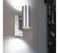 Lampada da Parete per Esterni Apparecchio Facciata Giardino Movimento Acciaio H [EEK: Non valutato]