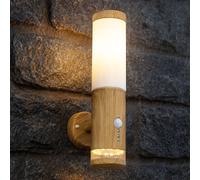 Lampada da Parete per Esterni Apparecchio Facciata Movimento Legno Giardino LED