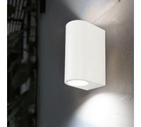 Lampada da Parete per Esterni Apparecchio Facciata Patio Giardino Up Down Bianco [EEK: Inaditato]